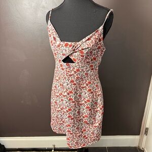 Abercrombie & Fitch Red Floral Mini Dress size M